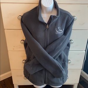 Fleece zip up sweatshirt